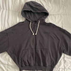 ONER ACTIVE Raw Lounge Oversized Zip Hoodie